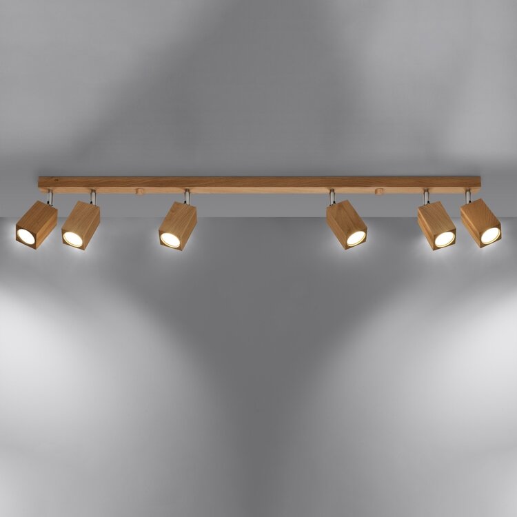 Sollux Lighting Ceiling lamp KEKE 6 oak
