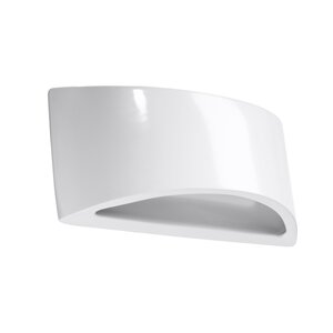 Sollux Lighting Gelakte wandlamp VIXEN wit glans