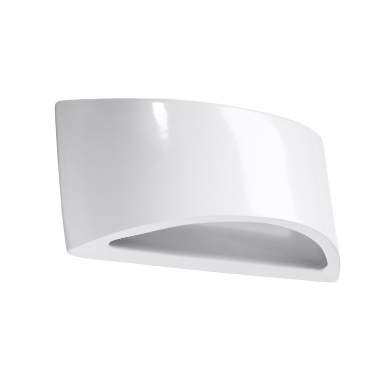 Sollux Lighting Gelakte wandlamp VIXEN wit glans