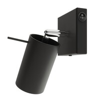 Wandleuchte RING schwarz ein Schalter
