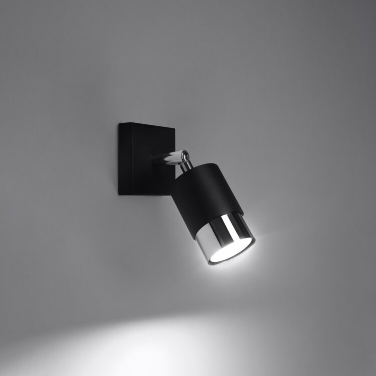 Sollux Lighting Wall lamp NERO black/chrome