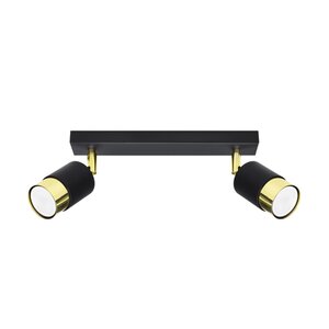 Sollux Lighting Ceiling lamp NERO 2 black/golden