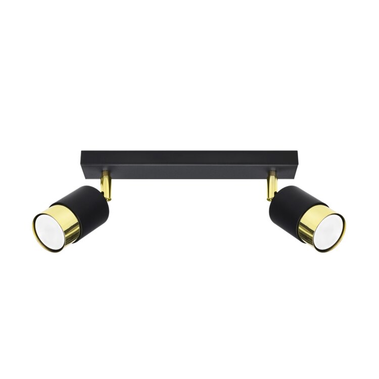 Sollux Lighting Ceiling lamp NERO 2 black/golden