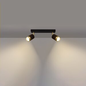 Sollux Lighting Ceiling lamp NERO 2 black/golden