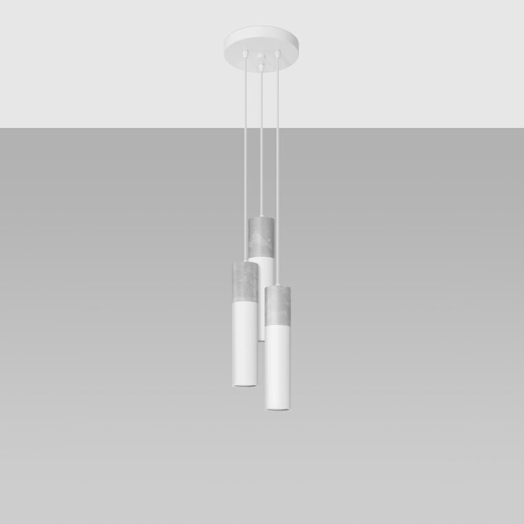 Sollux Lighting Hanglamp BORGIO 3P wit