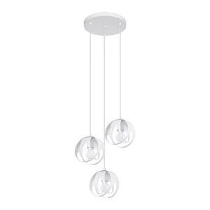 Sollux Lighting Pendant lamp TULOS 3P white