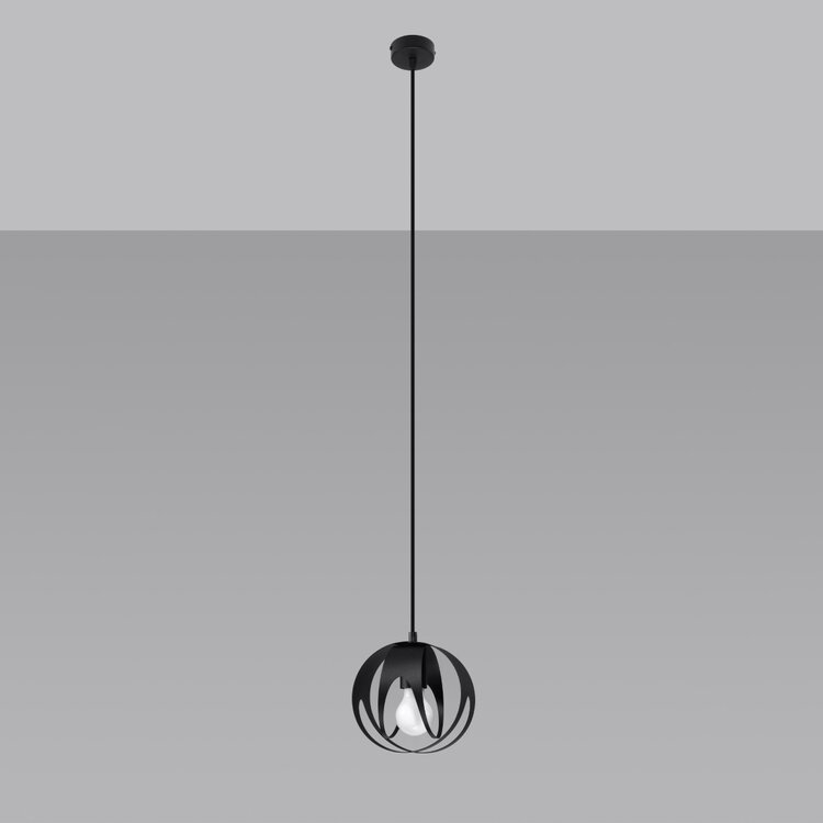 Sollux Lighting Hängeleuchte TULOS 1 schwarz