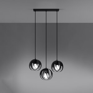 Sollux Lighting Pendant lamp TULOS 3L black
