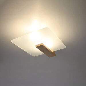 Sollux Lighting Plafondlamp LAPPO natuurlijk hout