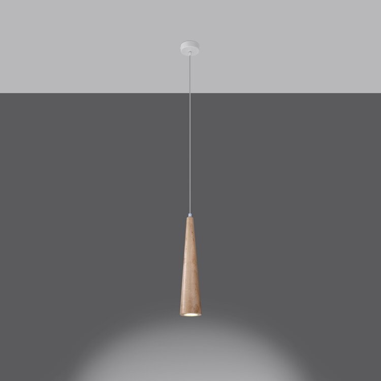 Sollux Lighting Pendant lamp SULA 1 natural wood