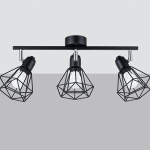 Sollux Lighting Ceiling lamp ARTEMIS 3 black
