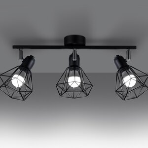 Sollux Lighting Ceiling lamp ARTEMIS 3 black