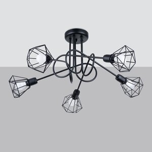 Sollux Lighting Chandelier ARTEMIS 5S black
