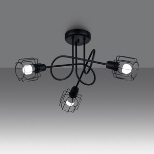 Sollux Lighting Kronleuchter BELUCI 3S schwarz