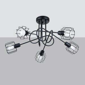 Sollux Lighting Chandelier BELUCI 5S black