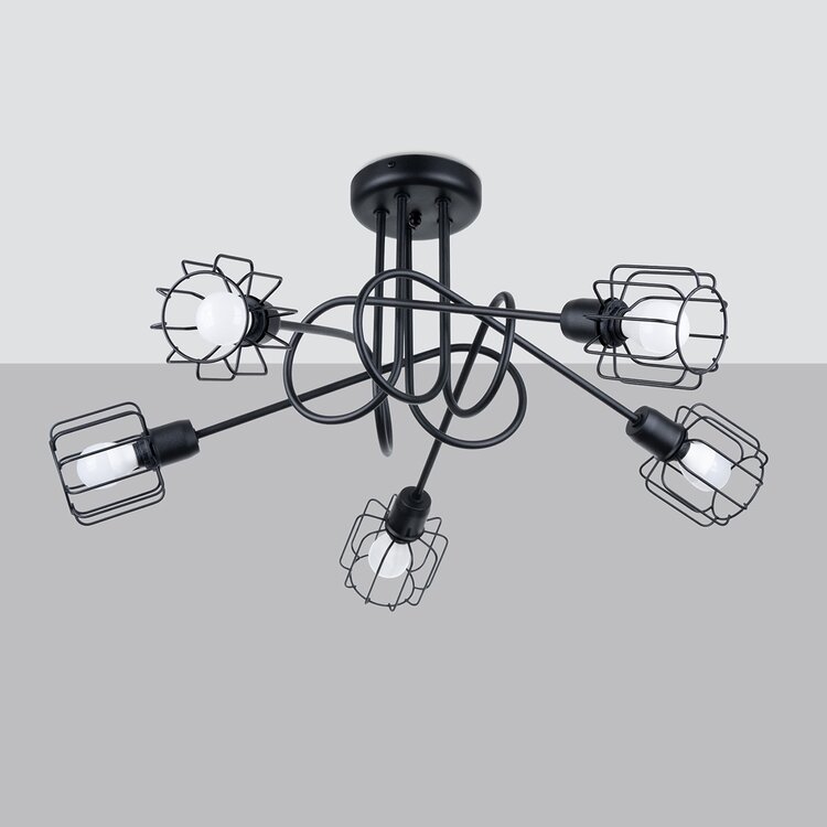 Sollux Lighting Chandelier BELUCI 5S black