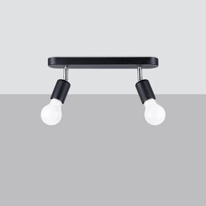 Sollux Lighting Ceiling lamp FORNES 2 black