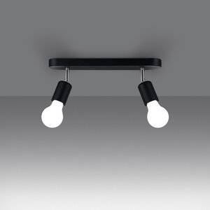 Sollux Lighting Ceiling lamp FORNES 2 black