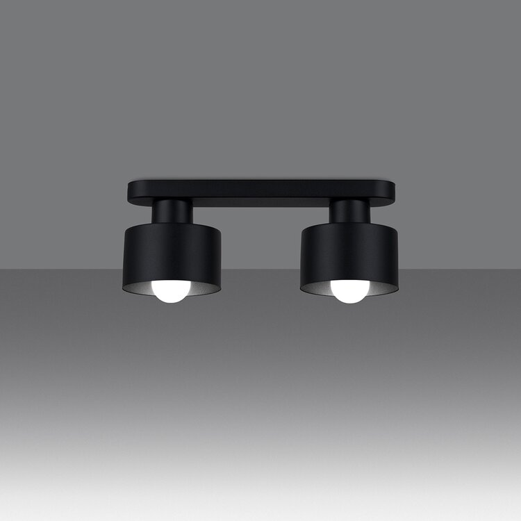 Sollux Lighting Ceiling lamp SAVAR 2 black
