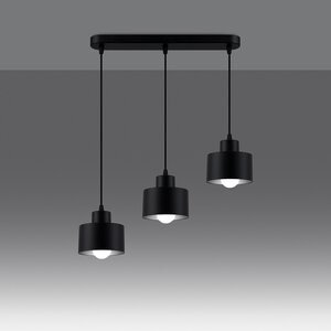 Sollux Lighting Pendant lamp SAVAR 3 black