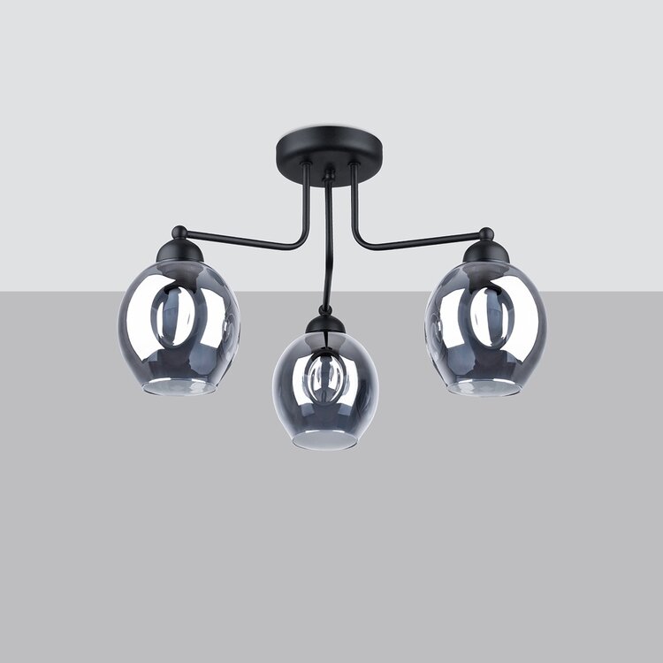 Sollux Lighting Chandelier FILLAN 3 black