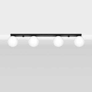 Sollux Lighting Deckenleuchte YOLI 4 schwarz