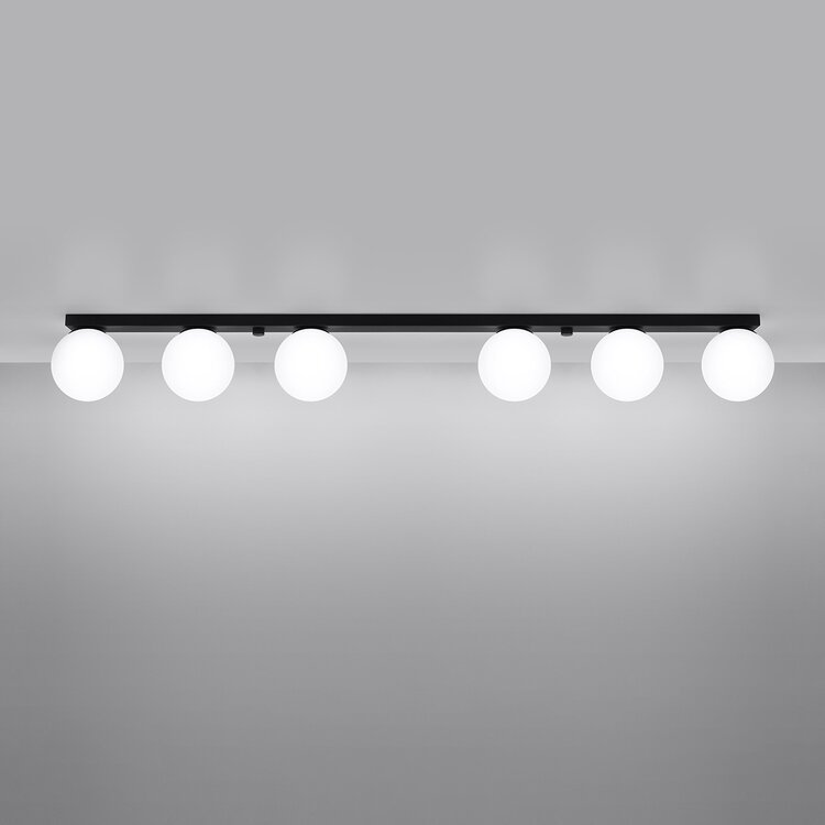Sollux Lighting Ceiling lamp YOLI 6 black