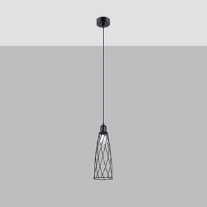 Sollux Lighting Pendant lamp SUBA 1 black
