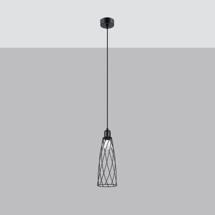 Sollux Lighting Pendant lamp SUBA 1 black