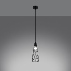 Sollux Lighting Pendant lamp SUBA 1 black