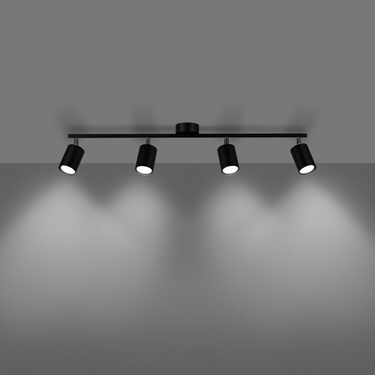 Sollux Lighting Ceiling lamp LEMMI 4L black