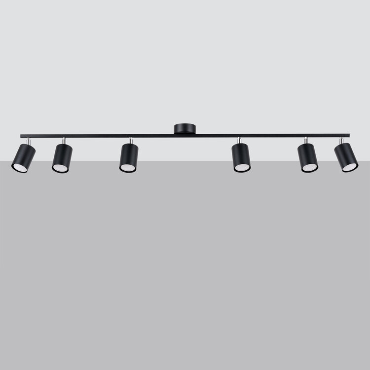 Sollux Lighting Ceiling lamp LEMMI 6L black