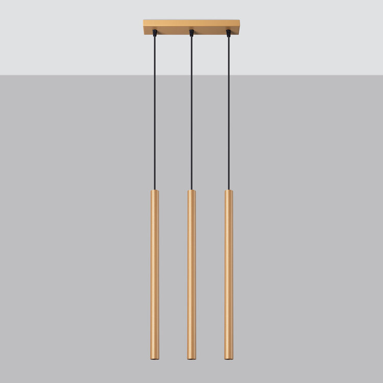 Sollux Lighting Pendant lamp PASTELO 3L gold