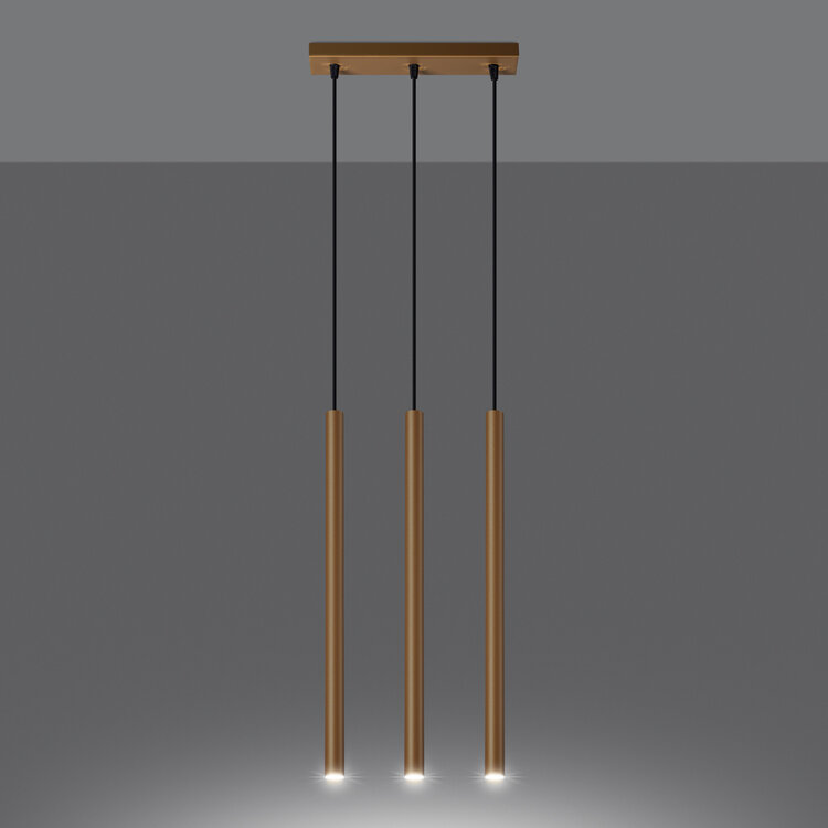 Sollux Lighting Pendant lamp PASTELO 3L gold