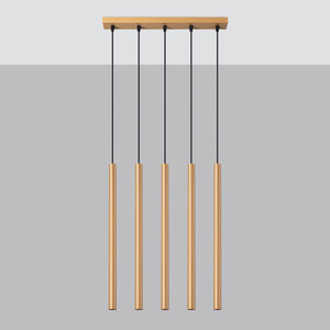 Sollux Lighting Hanglamp PASTELO 5L goud