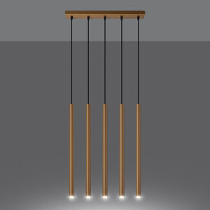 Sollux Lighting Pendant lamp PASTELO 5L  gold