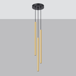 Sollux Lighting Pendant lamp PASTELO 3P polished gold
