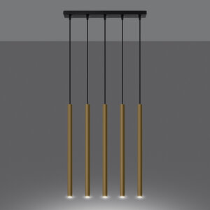 Sollux Lighting Pendant lamp PASTELO 5L polished gold