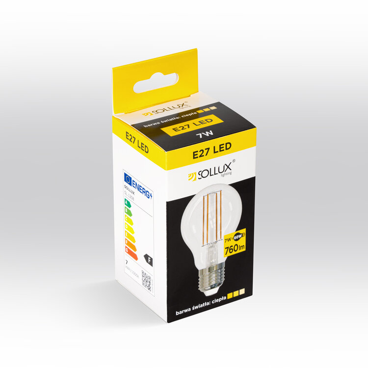 Sollux Lighting LED bulb E27 3000K 7W 760lm