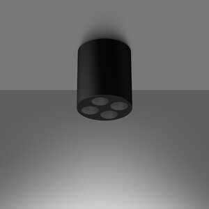 Sollux Lighting Plafondlamp ZOE zwart LED