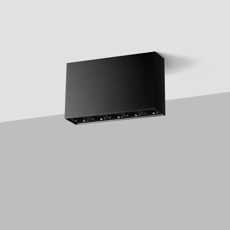 Sollux Lighting Deckenleuchted SOLE schwarz LED