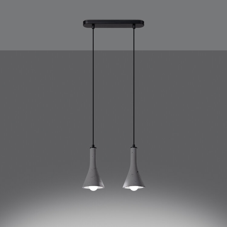 Sollux Lighting Pendant lamp REA 2 concrete