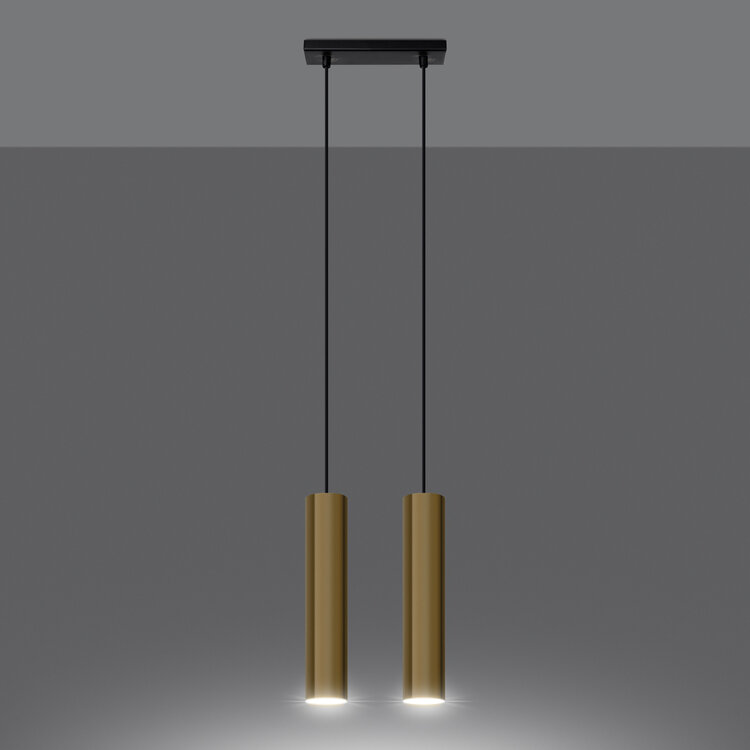 Sollux Lighting Hanglamp LAGOS 2 gepolijst goud