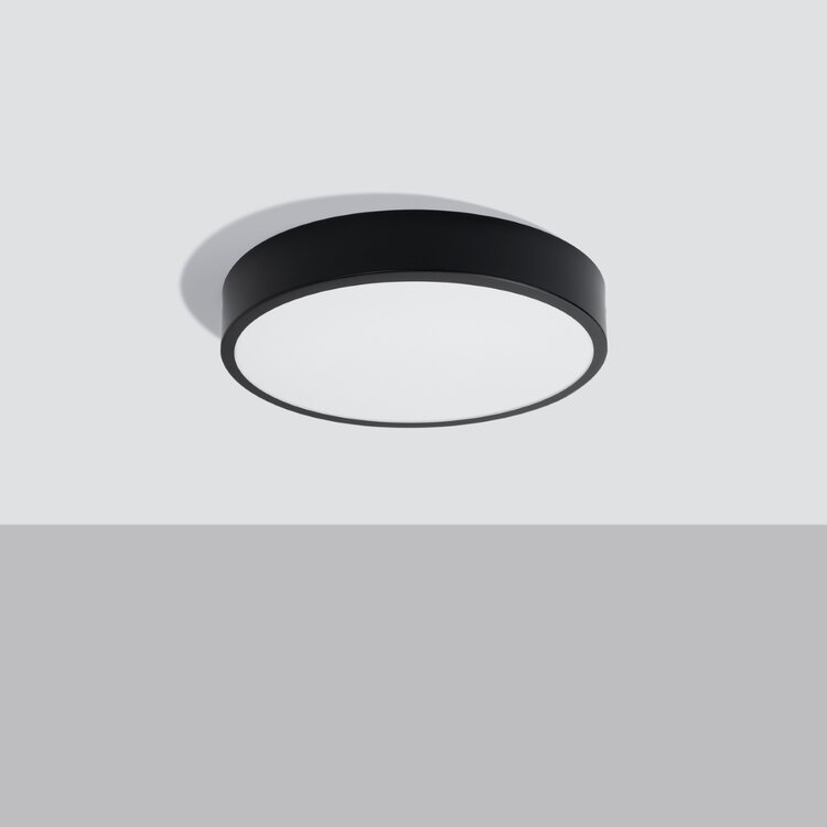 Sollux Lighting Plafond ONYX 40 schwarz LED 3000K