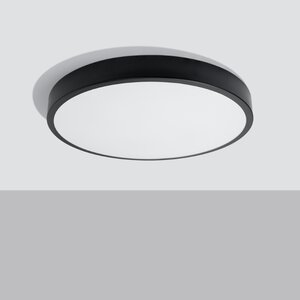 Sollux Lighting Ceiling lamp ONYX 60 black LED 3000K