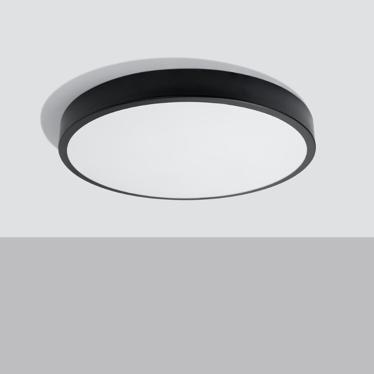 Sollux Lighting Plafond ONYX 60 schwarz LED 3000K
