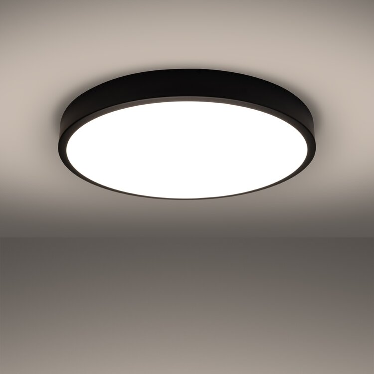 Sollux Lighting Ceiling lamp ONYX 60 black LED 3000K