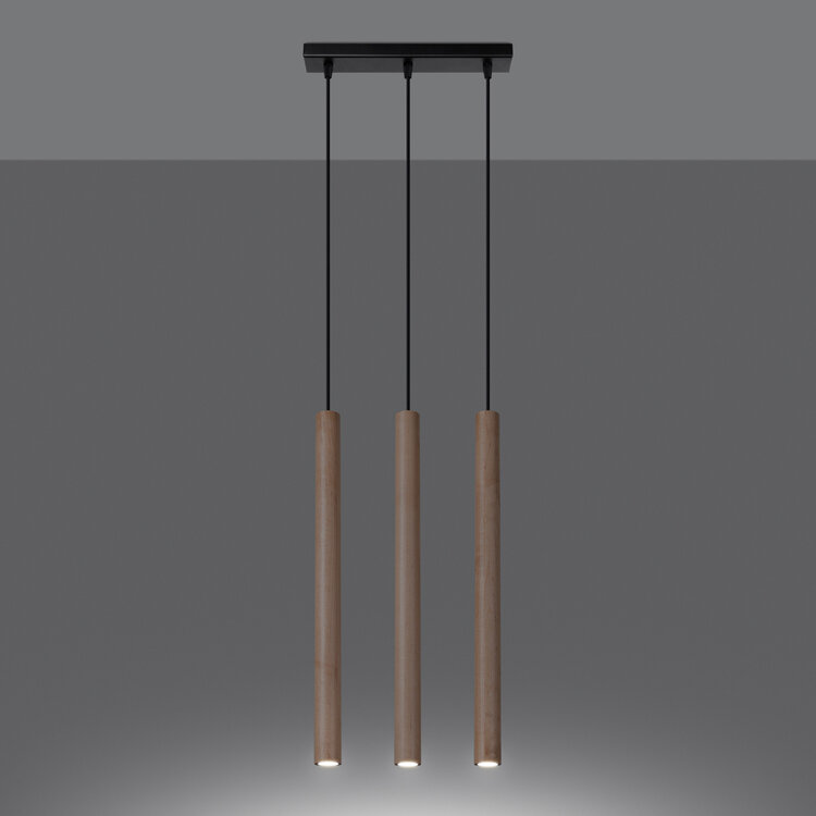 Sollux Lighting Pendant lamp PASTELO 3L wood