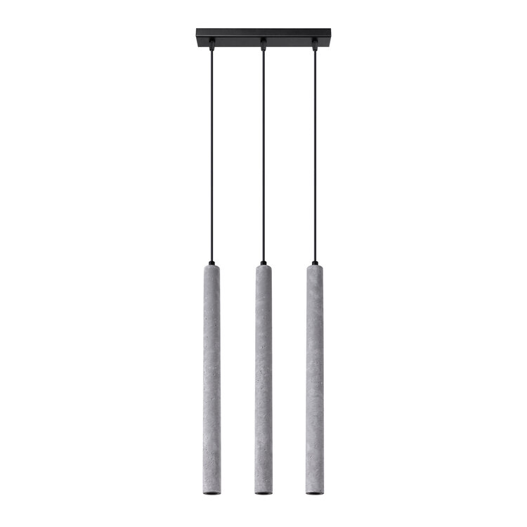Sollux Lighting Pendant lamp PASTELO 3L concrete