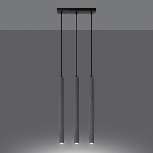 Sollux Lighting Pendelleuchten PASTELO 3L beton